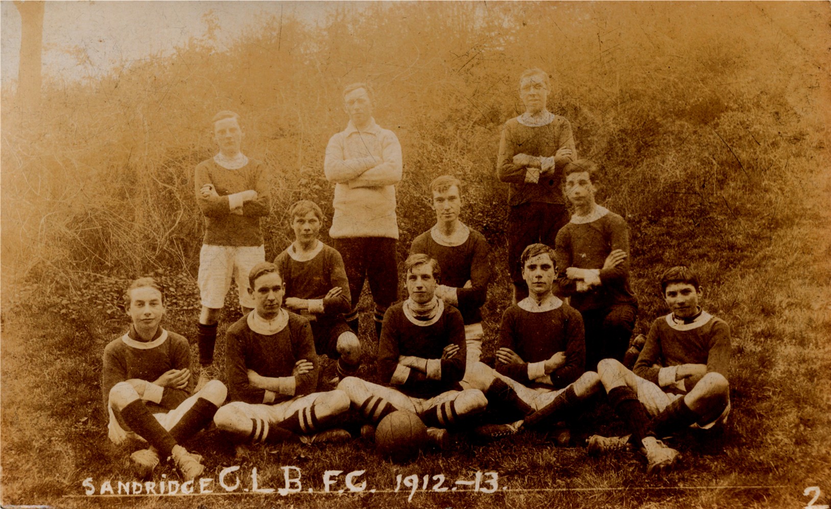 Hertfordshire Genealogy Sandridge Football Team, 1912